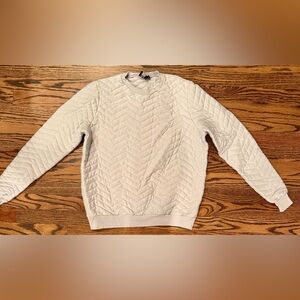 Asos quilted textured crewneck sweatshirt